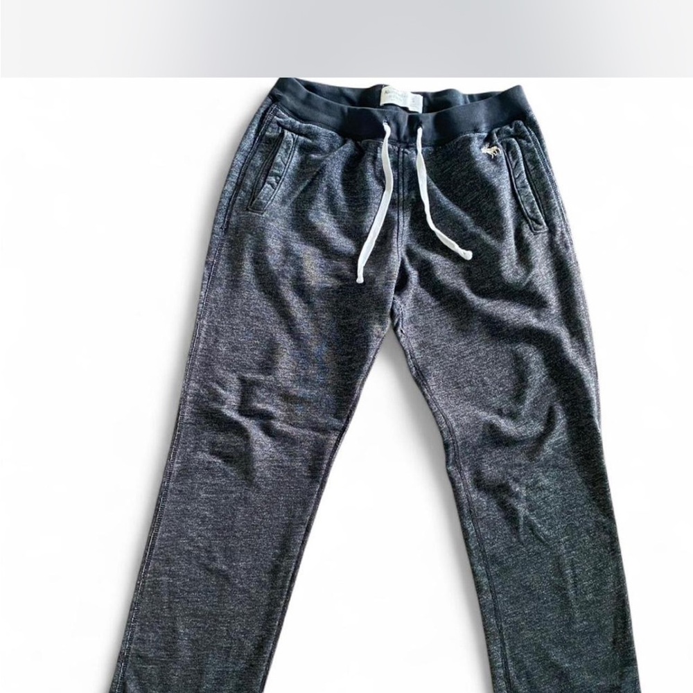Abercrombie & Fitch speckled loungewear sweatpants with White Drawstring